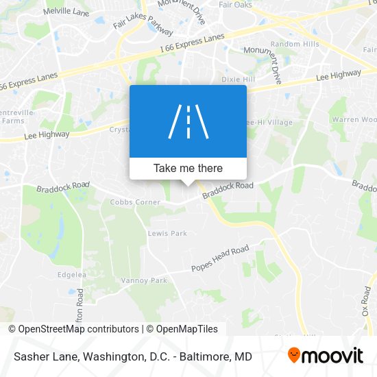Sasher Lane map