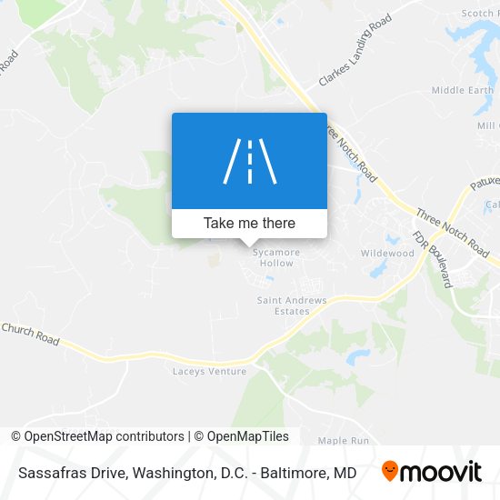 Mapa de Sassafras Drive
