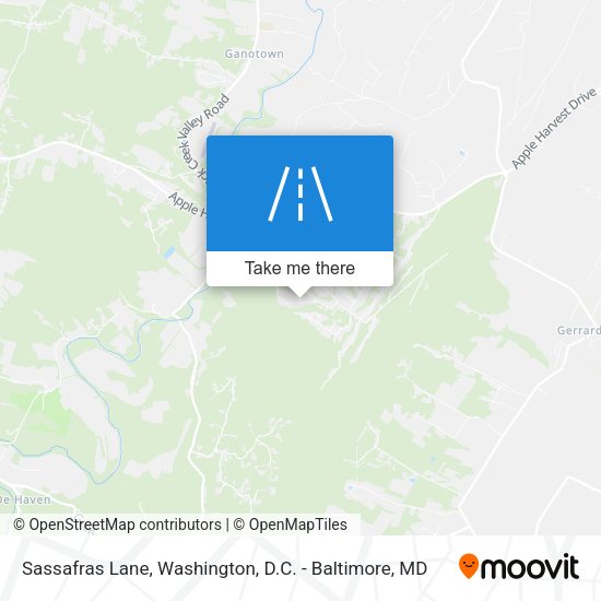 Mapa de Sassafras Lane