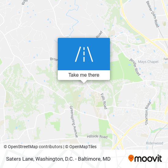Saters Lane map