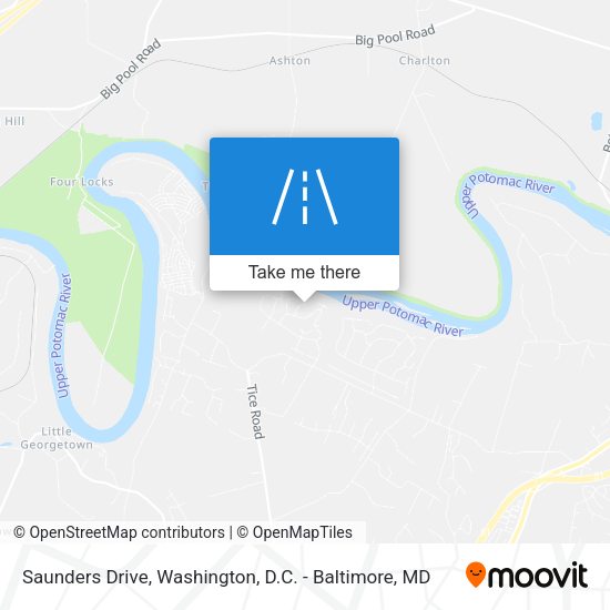 Saunders Drive map