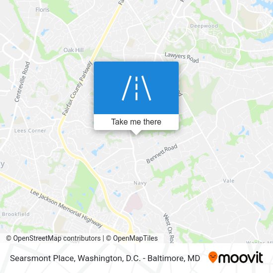Searsmont Place map