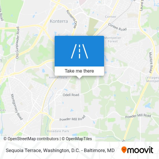 Sequoia Terrace map