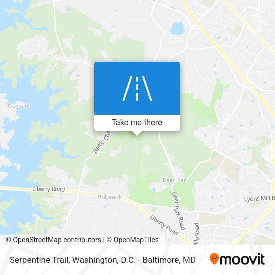 Mapa de Serpentine Trail