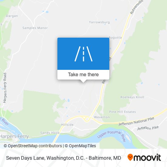 Seven Days Lane map