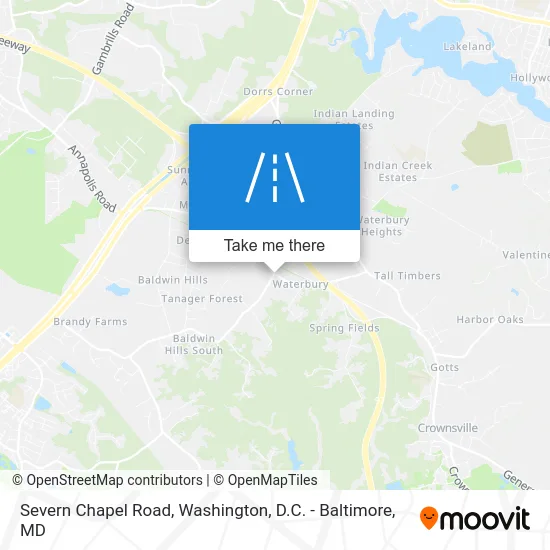 Severn Chapel Road map