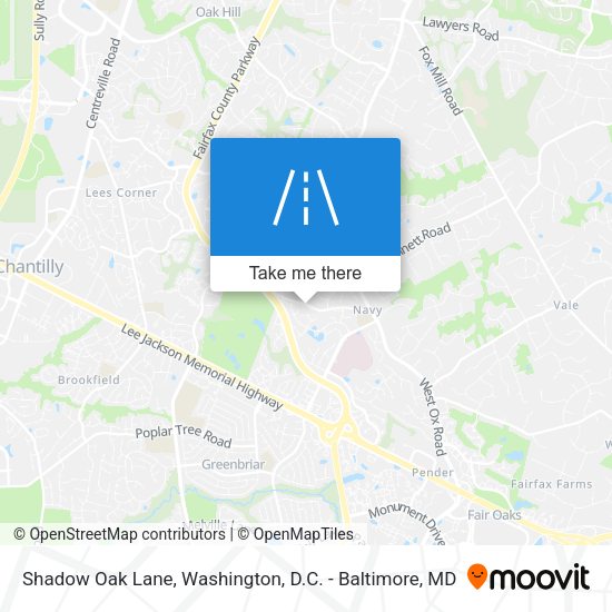 Mapa de Shadow Oak Lane