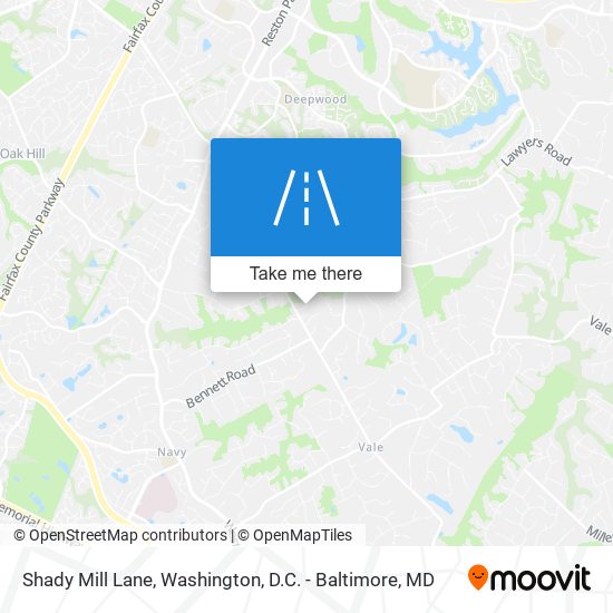 Shady Mill Lane map