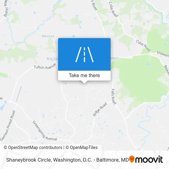 Shaneybrook Circle map
