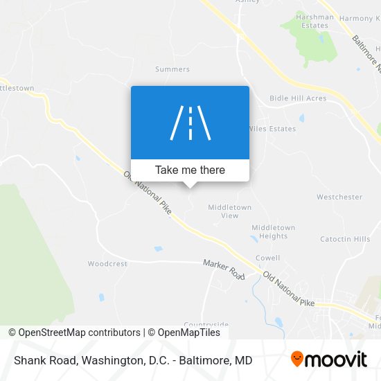 Mapa de Shank Road