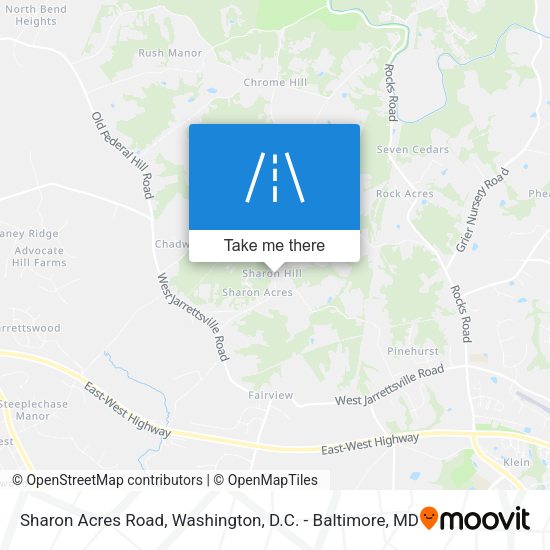 Sharon Acres Road map