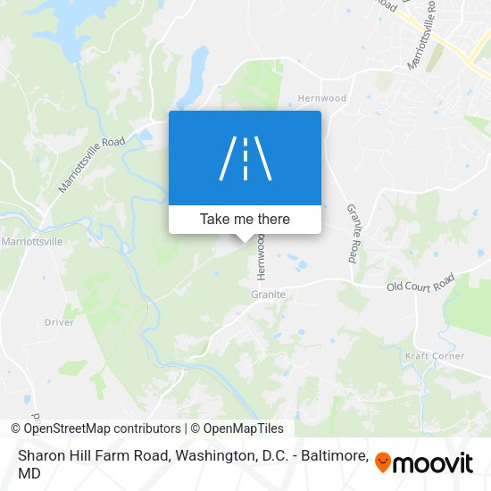 Sharon Hill Farm Road map