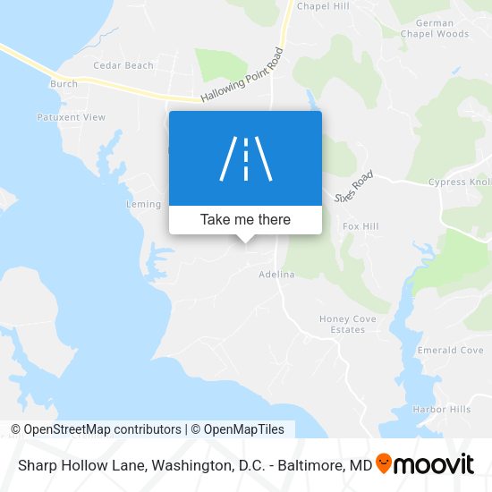 Sharp Hollow Lane map