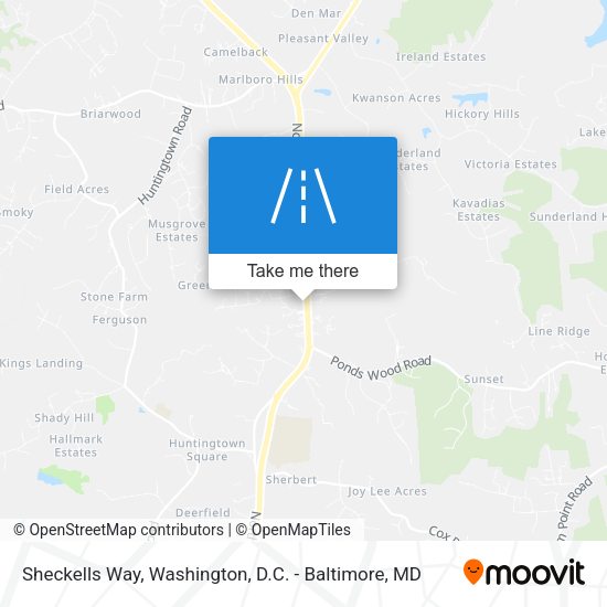Sheckells Way map