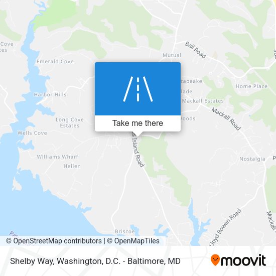 Mapa de Shelby Way