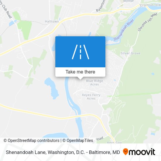 Shenandoah Lane map
