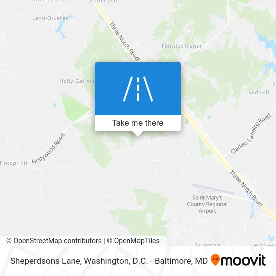 Sheperdsons Lane map