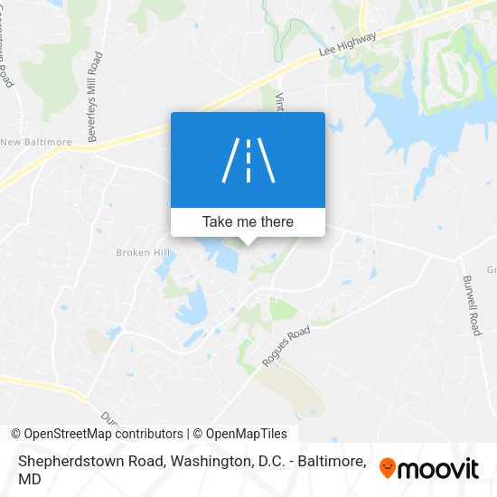 Mapa de Shepherdstown Road