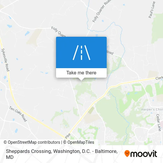 Sheppards Crossing map