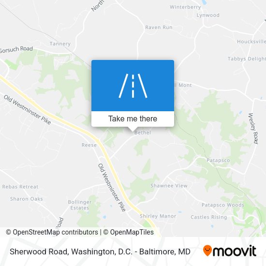 Sherwood Road map