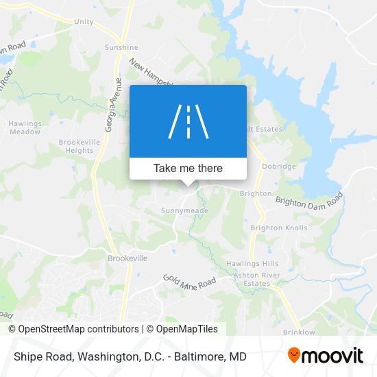 Mapa de Shipe Road