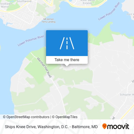Mapa de Ships Knee Drive