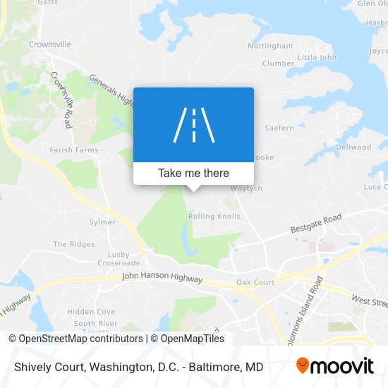 Mapa de Shively Court