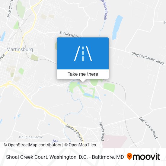 Mapa de Shoal Creek Court