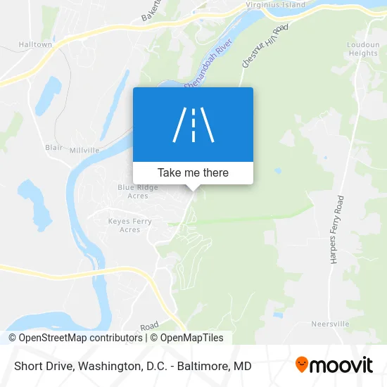 Short Drive map