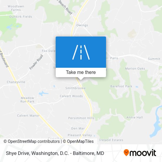 Shye Drive map