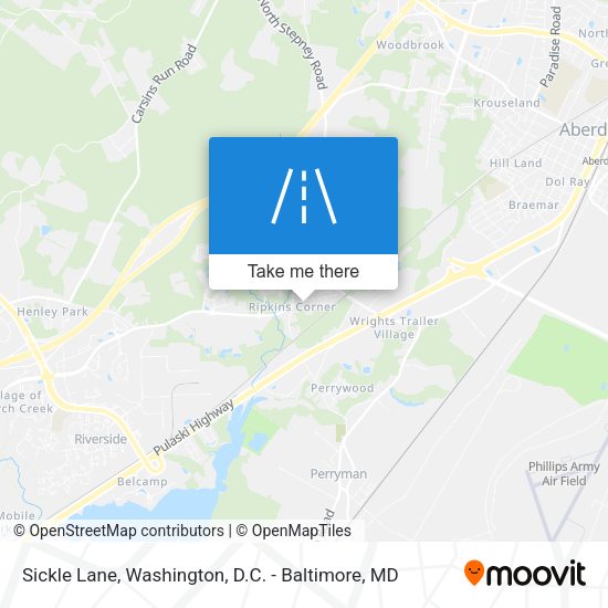 Sickle Lane map