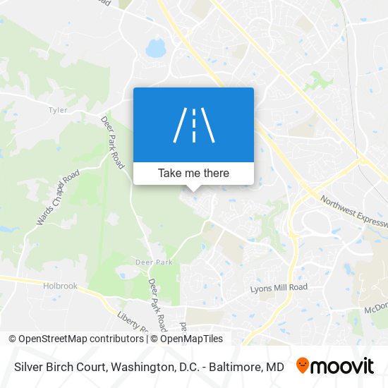 Silver Birch Court map