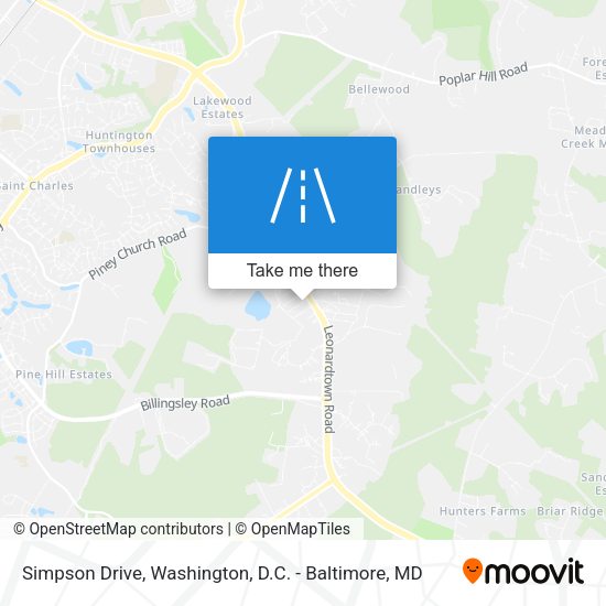 Simpson Drive map