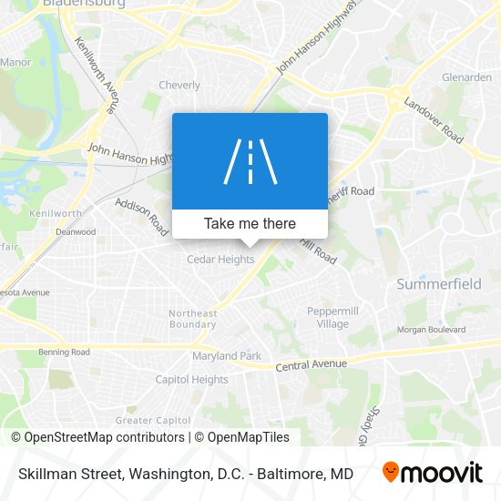 Skillman Street map