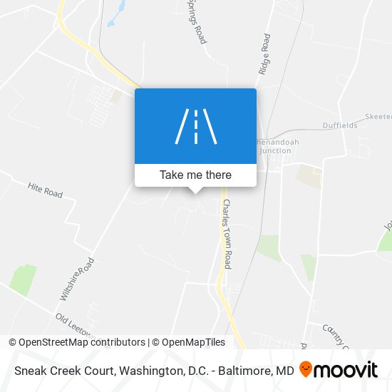 Mapa de Sneak Creek Court