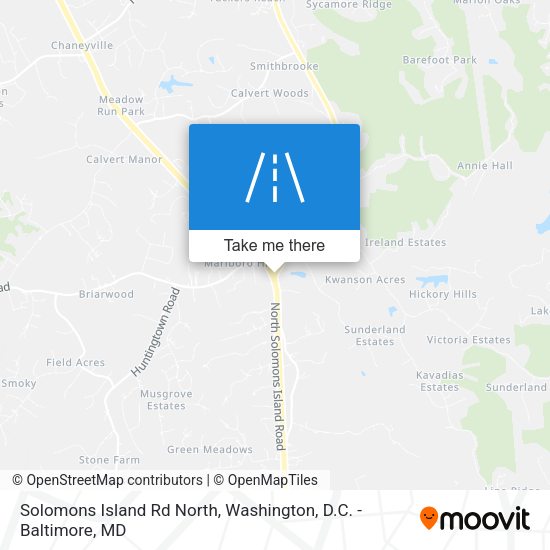 Solomons Island Rd North map