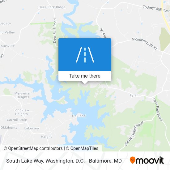South Lake Way map