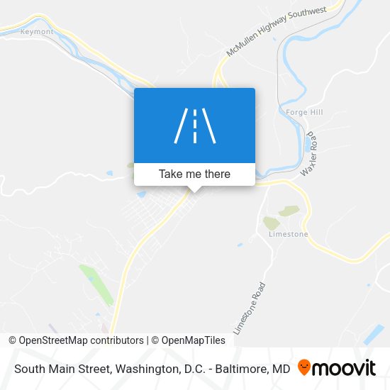 South Main Street map