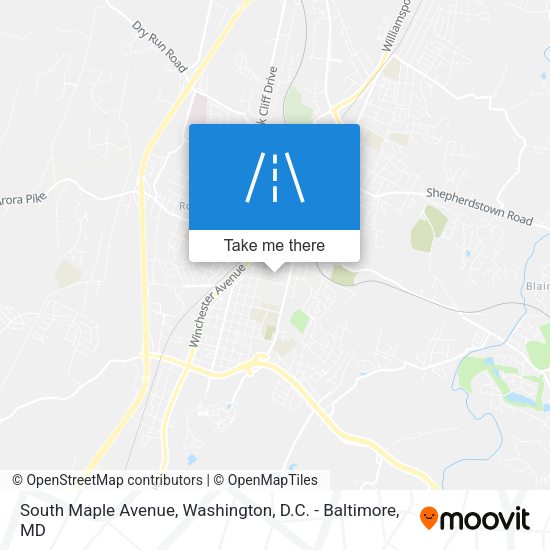 South Maple Avenue map