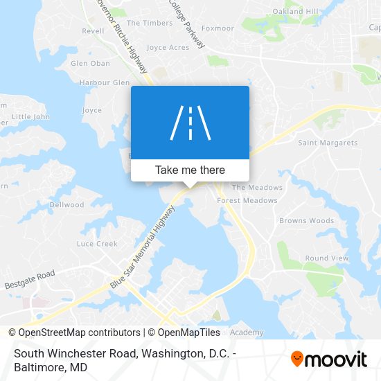 Mapa de South Winchester Road