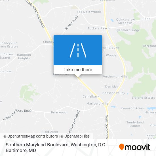 Mapa de Southern Maryland Boulevard