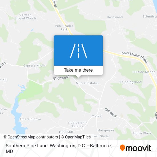 Southern Pine Lane map