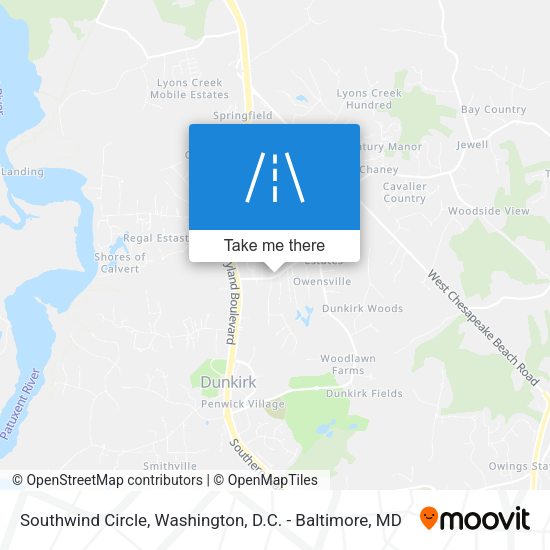 Southwind Circle map