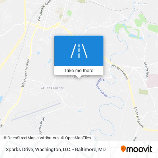 Sparks Drive map