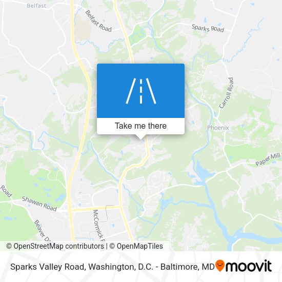 Mapa de Sparks Valley Road