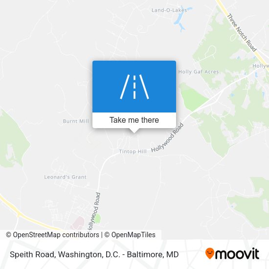 Mapa de Speith Road