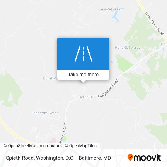 Mapa de Spieth Road