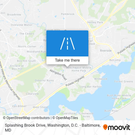 Splashing Brook Drive map