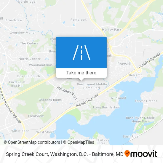 Spring Creek Court map