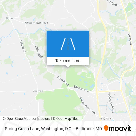 Spring Green Lane map